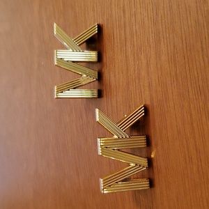 MK Gold Sneeker Shoelace Logo Jewelry NWOT